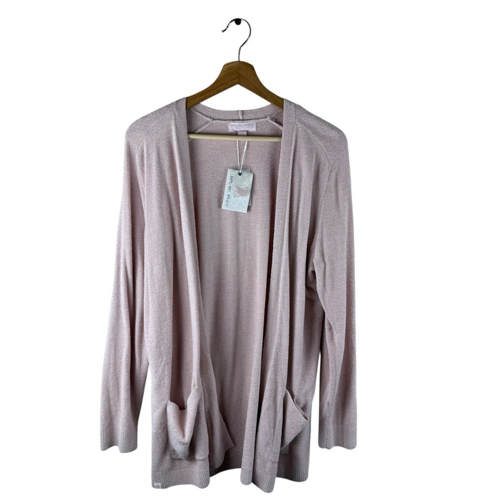 Barefoot Dreams Chic Ultralite Open Front Soft Pink Cardigan New